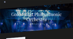 Desktop Screenshot of goldcoastphilharmonic.com