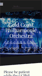 Mobile Screenshot of goldcoastphilharmonic.com